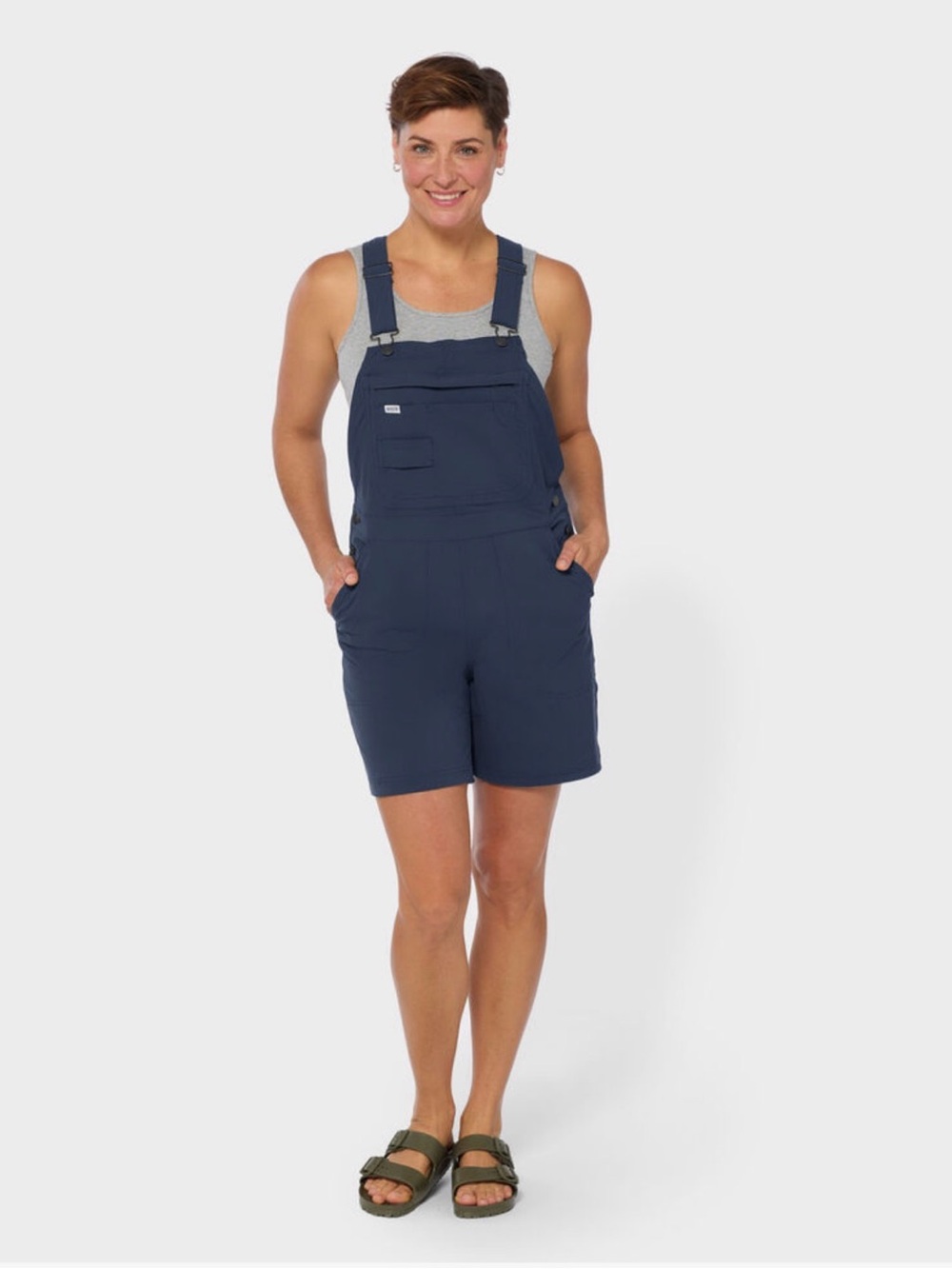Duluth Trading Co Navy Women’s Short Overalls